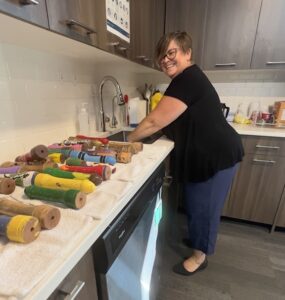 Diana cleaning equipment used in our relationship and sexual health program